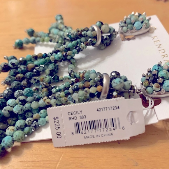 Kendra Scott Turquoise Cecily Statement Earrings NWT! ✨ - Picture 7 of 8